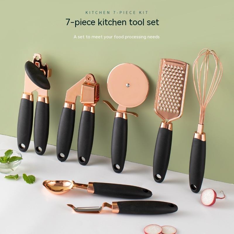 Kitchen Household Peeler Gadget Copper Plating Set - Image 4