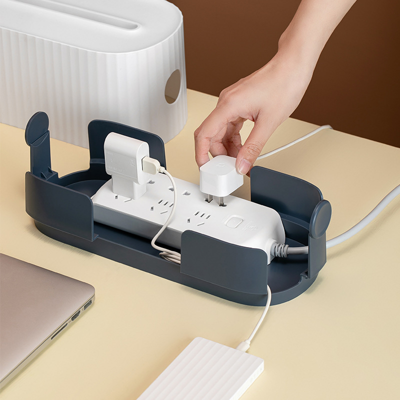 Power Strip Wire Case Cable Storage Box Anti Dust Charger Socket Organizer Network Line Storage Bin Charger Wire Management - Image 3