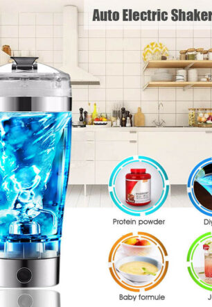 Electric Protein Shake Stirrer USB Shake Bottle Milk Coffee Blender Kettle Sports And Fitness Charging Electric Shaker Cup