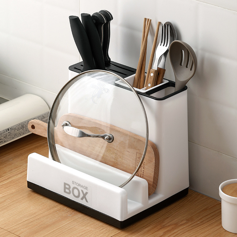 Tableware Storage Holders Kitchen Knife Plastic Storages Racks For Kitchen Convenience Cabinet Kitchen Gadgets - Image 7