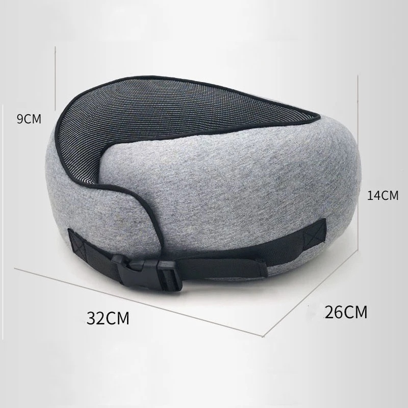 Travel Neck Pillow Non-Deformed Airplane Pillow Travel Neck Cushion Durable U-Shaped Travel Memory Cotton Nap Neck Pillow - Image 5