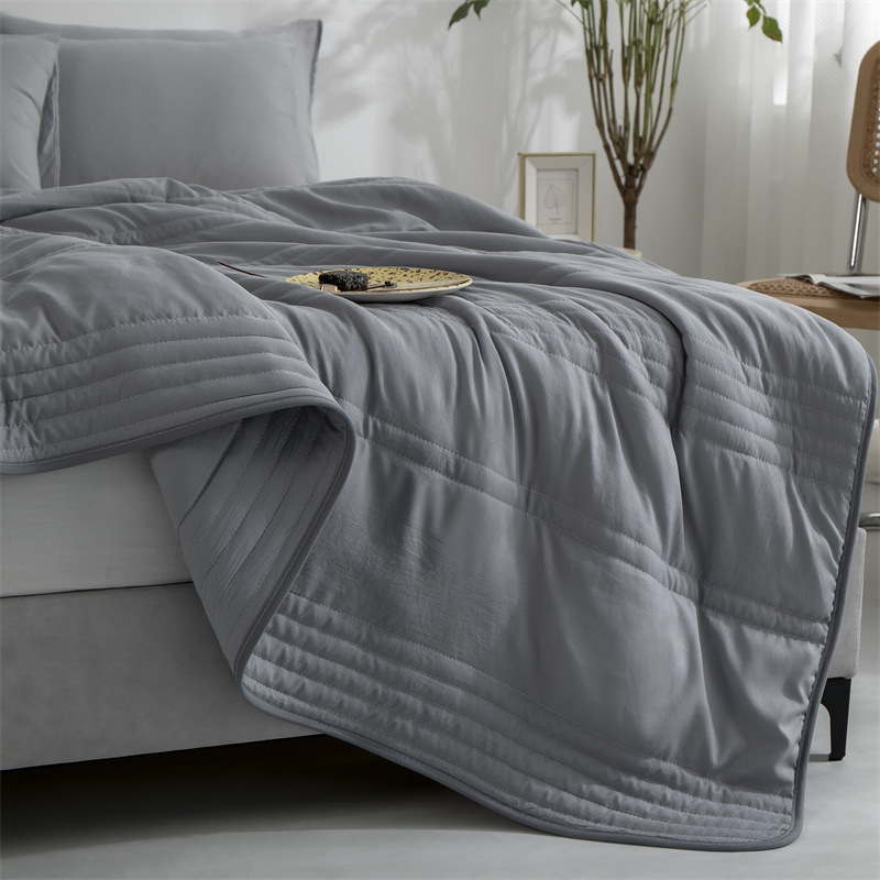 Cooling Blankets Pure Color Summer Quilt Plain Summer Cool Quilt Compressible Air-conditioning Quilt Quilt Blanket - Image 6