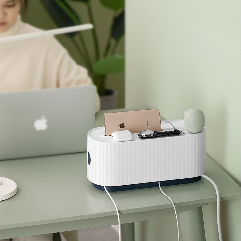 Power Strip Wire Case Cable Storage Box Anti Dust Charger Socket Organizer Network Line Storage Bin Charger Wire Management - Image 6