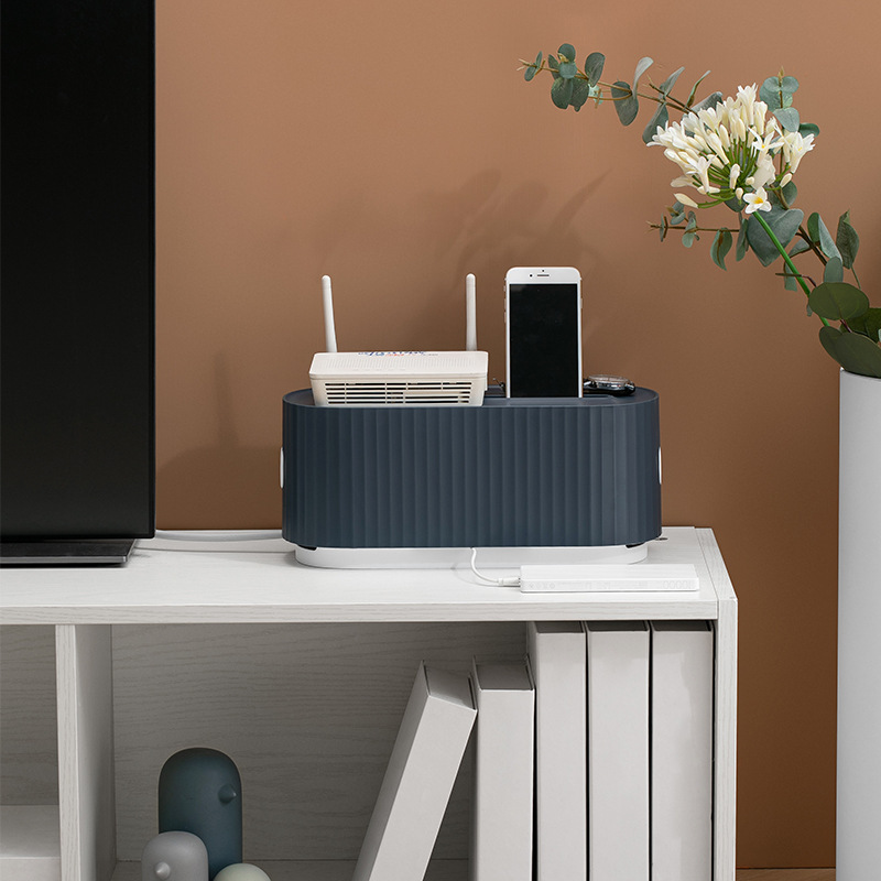 Power Strip Wire Case Cable Storage Box Anti Dust Charger Socket Organizer Network Line Storage Bin Charger Wire Management - Image 4