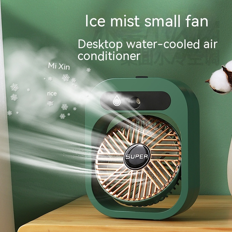 Air Conditioning Fan Desk Misting Fan Air Cooler Cooling USB Rechargeable Humidifier Portable Spray Fan With 3 Wind Speeds Mist Fan For Home - Image 5