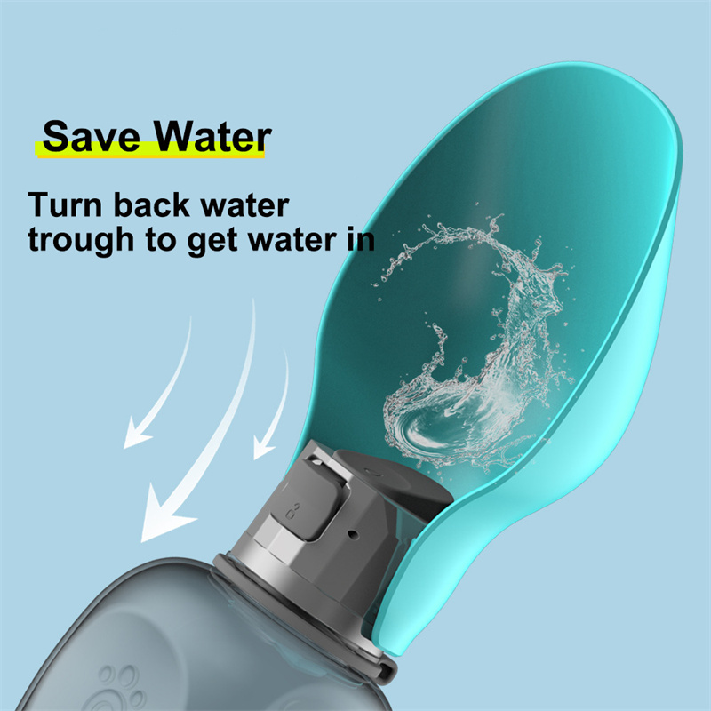 800ml Dogs Water Bottle Portable High Capacity Leakproof Pet Foldable Drinking Bowl Golden Retriever Outdoor Walking Supplies Pet Products - Image 5