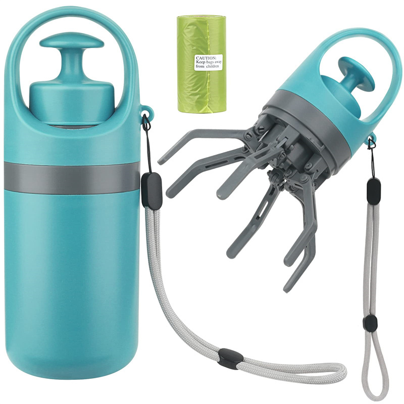 Portable Lightweight Dog Pooper Scooper With Built-in Poop Bag Dispenser Eight-claw Shovel For Pet Toilet Picker Pet Products - Image 11