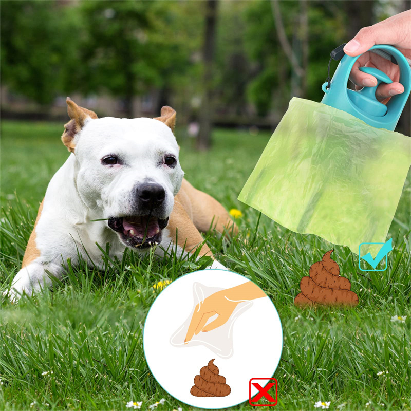 Portable Lightweight Dog Pooper Scooper With Built-in Poop Bag Dispenser Eight-claw Shovel For Pet Toilet Picker Pet Products - Image 10