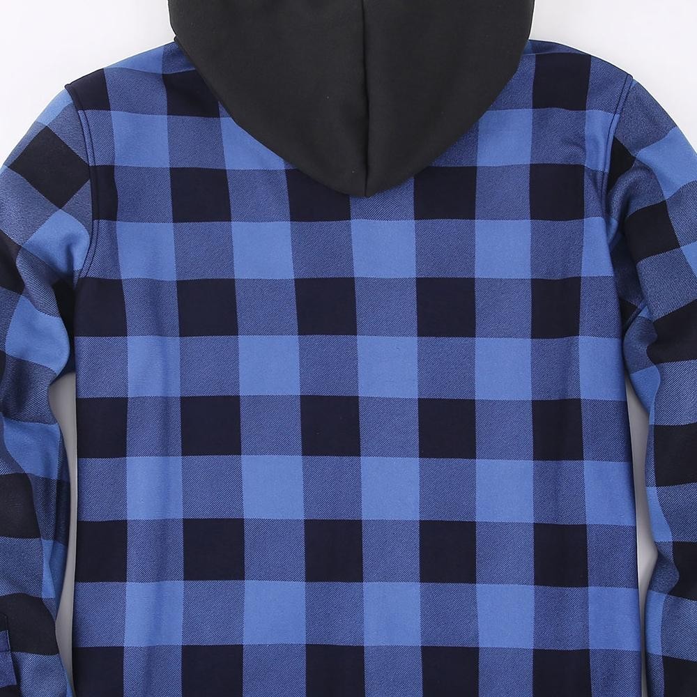 JM319 Hooded Fleece Shirt Jacket - Image 3
