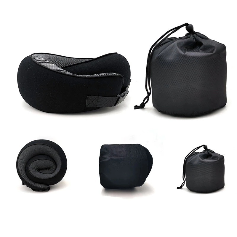 Travel Neck Pillow Non-Deformed Airplane Pillow Travel Neck Cushion Durable U-Shaped Travel Memory Cotton Nap Neck Pillow - Image 6