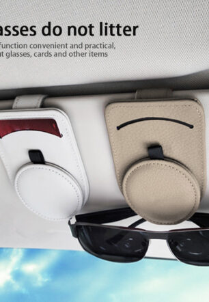 Car Glasses Holder Universal Sun Visor Eyeglasses Clip Sunglasses Case Card Holder Auto Interior Accessories
