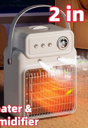 1200W 2 In 1 Efficient Room Heater Humidifying Table Heater Overheating Protections Heater Indoor Heater Suitable For Offices