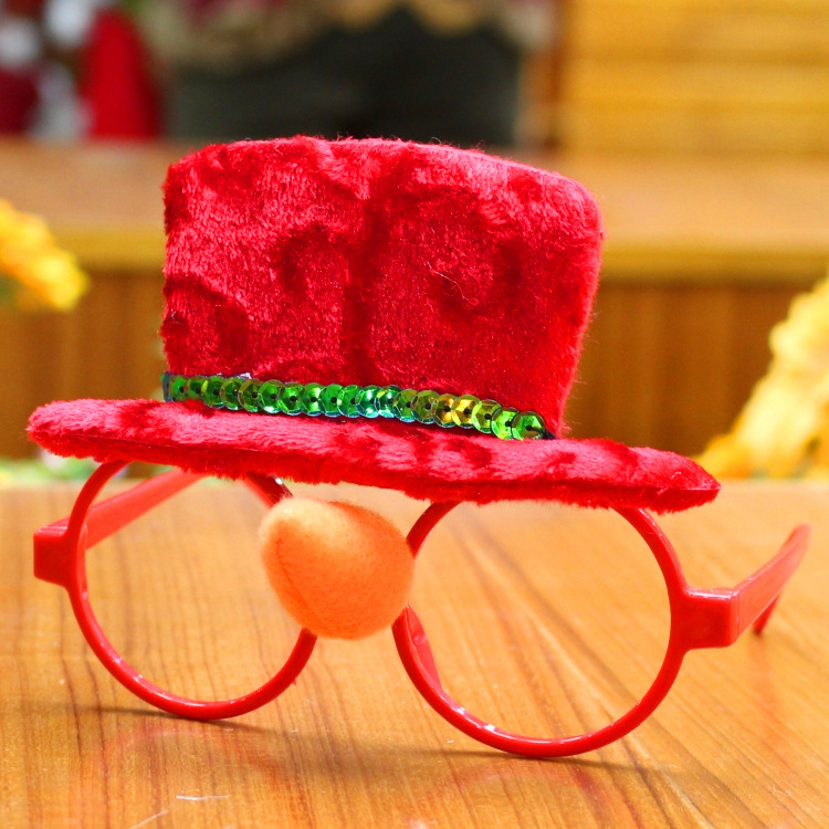 Christmas glasses frame Christmas party supplies Christmas gifts Christmas decorations glasses Santa glasses - Image 3