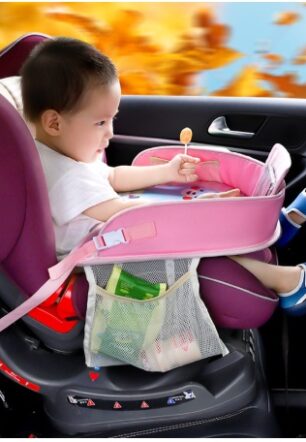 Baby car seat tray table