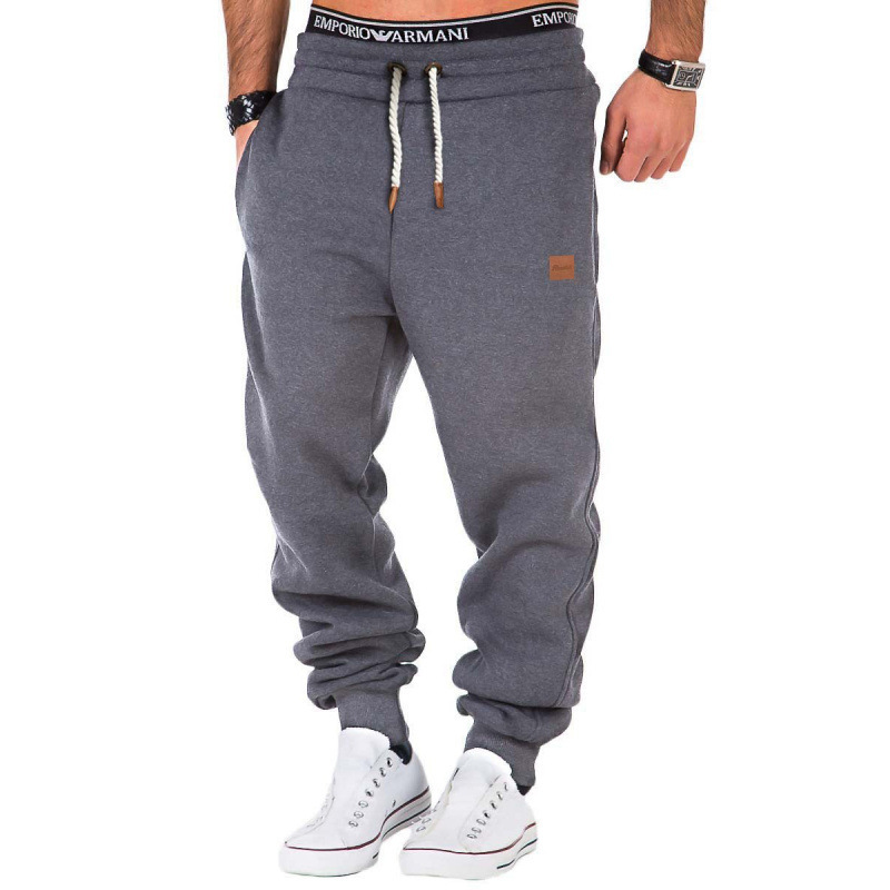 Mens AutumnWinter Patchwork Training Sweatpants - Image 3