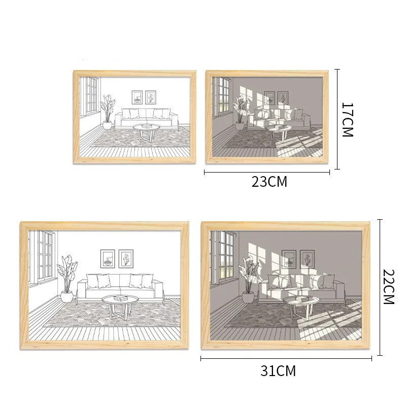 Illuminated Picture LED Decorative Light Painting Bedside Picture Style Creative Modern Simulate Sunshine Drawing Night Light Gift - Image 10