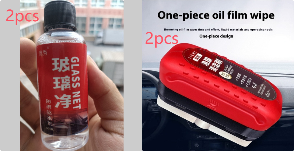 Automotive Oil Film Cleaning Brush Windshield Car Glass Sponge Cleaner Universal Removes Dirt Glass Cleaning Wipe Board Tool - Image 10