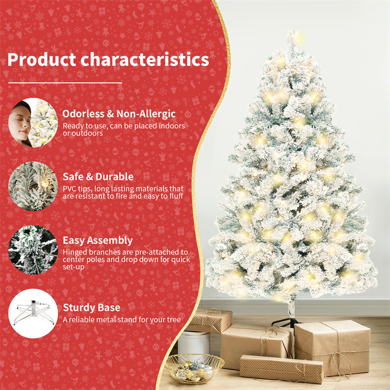 Christmas Tree PVC Artificial Snow Christmas Tree Mall Window Decoration Tree Cedar Christmas Tree Christmas Decoration Supplies - Image 4
