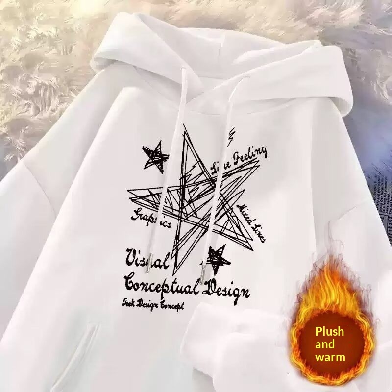 Men's Crewneck Hoodie With Hood - Image 5