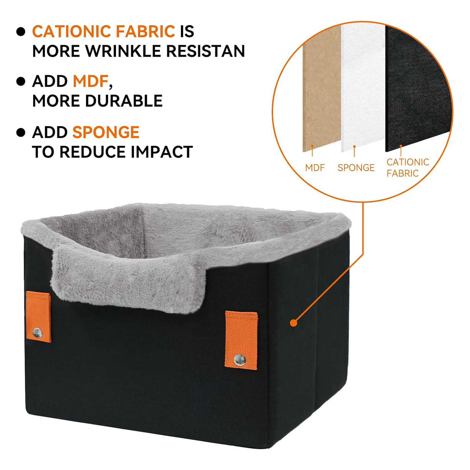 Portable Small Dog Car Seat Dog Booster Seat For Car With Clip-On Safety Leash Perfect For Small Pets Pet Products - Image 4