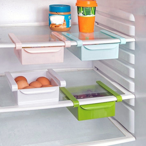 Hanging Plastic Refrigerator Clapboard Storage Rack Kitchen Supplies - Image 5