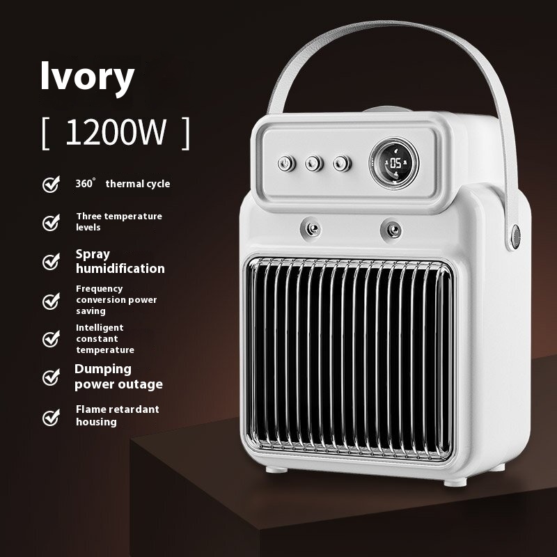 1200W 2 In 1 Efficient Room Heater Humidifying Table Heater Overheating Protections Heater Indoor Heater Suitable For Offices - Image 5