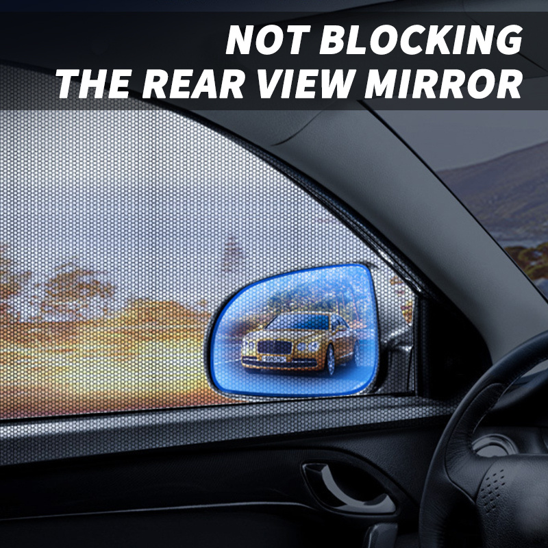 Car Front&Rear Side Curtain Sun Visor Shade Mesh Cover Insulation Anti-mosquito Fabric Shield UV Protector Car Accessories Car Side Window Sunshades Window Screen Door Covers UV Protector - Image 10