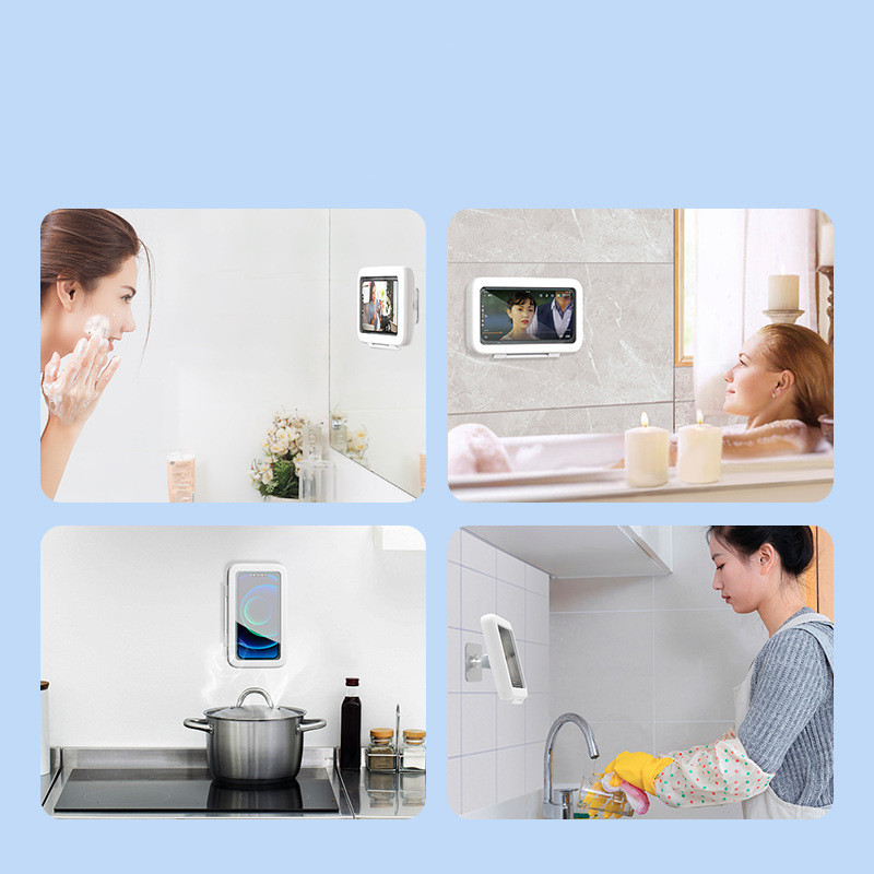 Shower Phone Box Bathroom Waterproof Phone Case Seal Protection Touch Screen Mobile Phone Holder For Kitchen Handsfree Gadget - Image 7