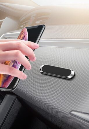F6 Strip Plate Magnetic Car Phone Holder Stand Magnet Holder For Phone In Car Mount Holder