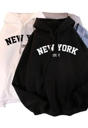 American Retro Letter Print Mid-length Casual Hooded Sweatshirt Jacket, Loose And Versatile Long-sleeved Top, Suitable For Men To Wear In Autumn