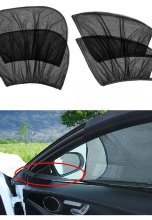 Car Front&Rear Side Curtain Sun Visor Shade Mesh Cover Insulation Anti-mosquito Fabric Shield UV Protector Car Accessories Car Side Window Sunshades Window Screen Door Covers UV Protector