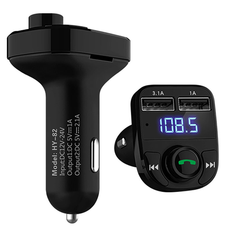 Car MP3 Audio Player Bluetooth Car Kit FM Transmitter Handsfree Calling 5V 4.1A Dual USB Car Charger Phone Charger - Image 3