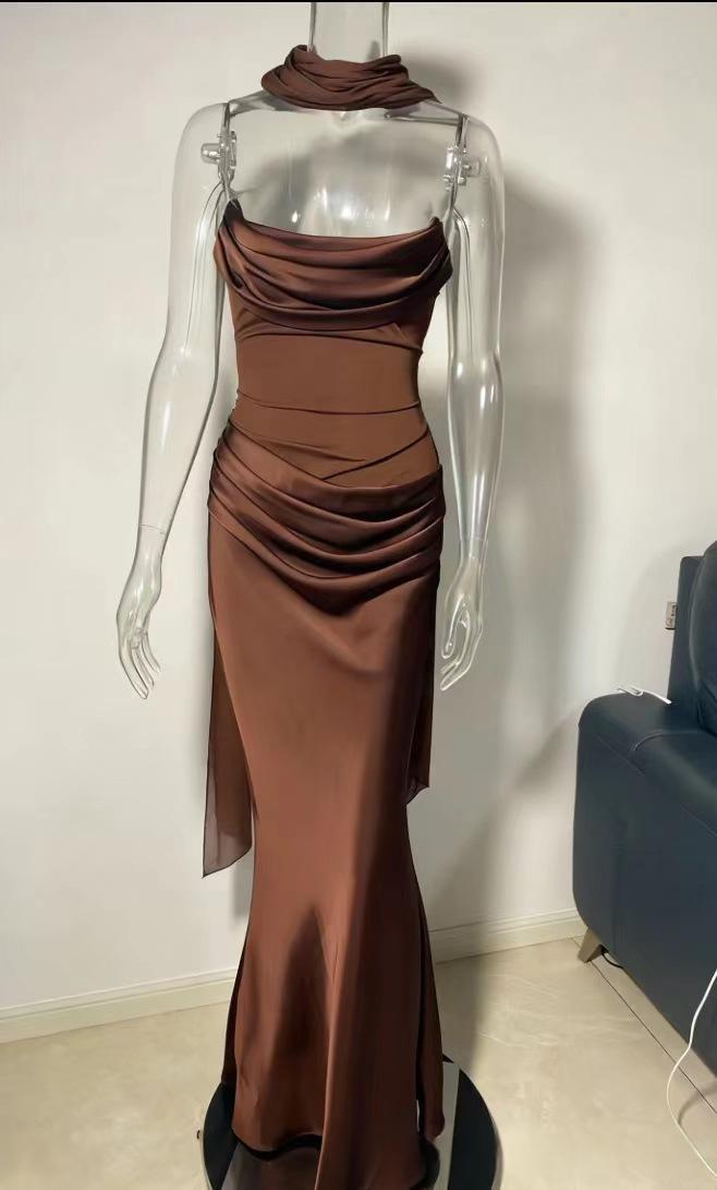 Mesh-embellished Strapless Maxi Dress - Image 6