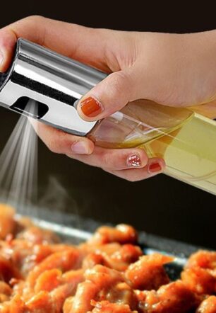 BBQ Healthy Kitchen Cooking Oil Vinegar Spray Bottle Push Type Oil Spray BottlePump Oil Tank Leakproof BBQ Sprayer BBQ Tools Kitchen Gadgets