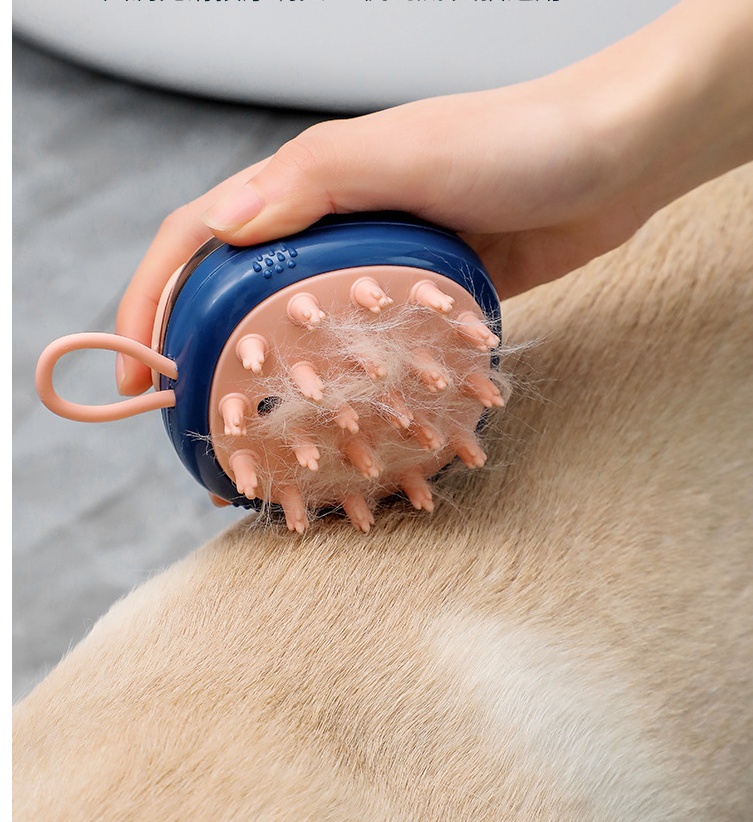 New 2 In 1 Pet Cat Dog Cleaning Bathing Massage Shampoo Soap Dispensing Grooming Brush Pets Supplies - Image 9