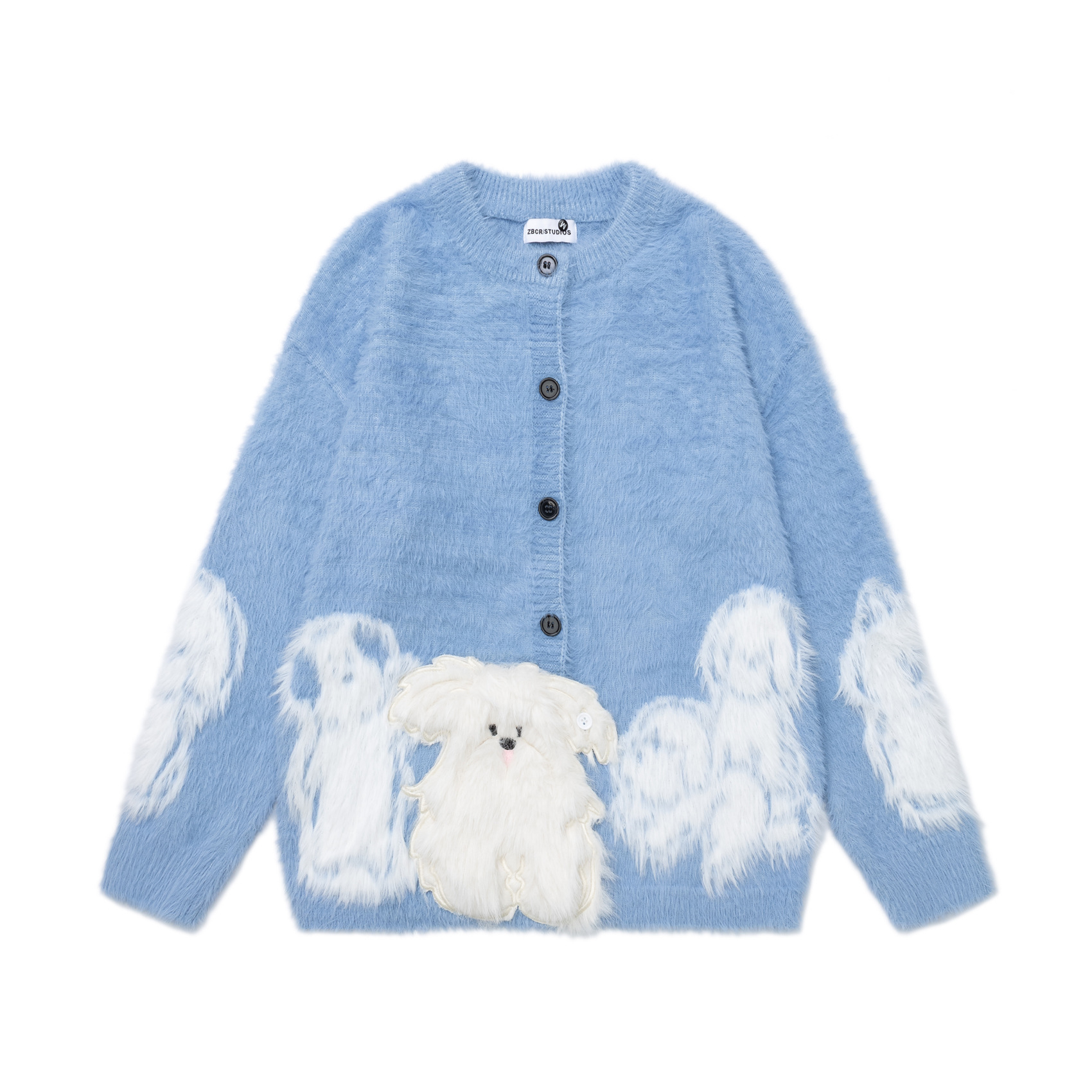 American-style Cartoon Sweater Cardigan For Men And Women - Image 3