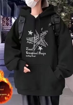 Men's Crewneck Hoodie With Hood