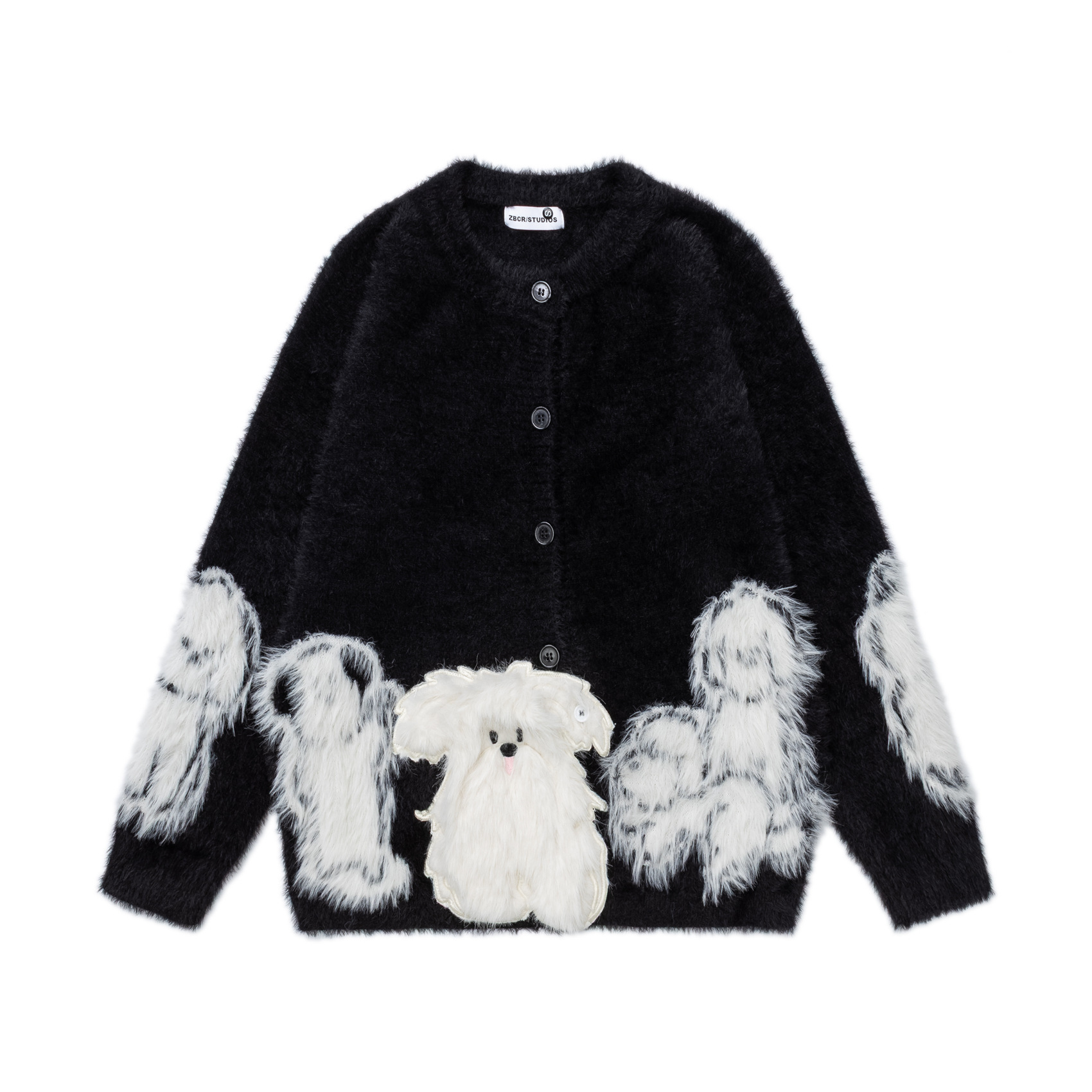 American-style Cartoon Sweater Cardigan For Men And Women - Image 5