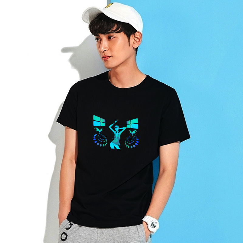LED-lit Short-sleeve T-shirt Shirt - Image 3
