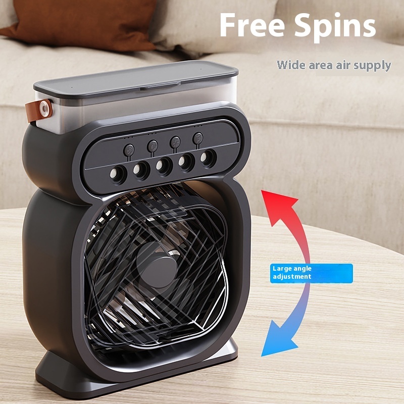 3 In 1 Portable Air Conditioner Evaporative Air Cooler LED Night Lights 3 Speeds Humidifier Fan For Home Office - Image 6