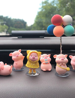 Car Accessories Piggy Creative Cartoon Cute Car Decoration