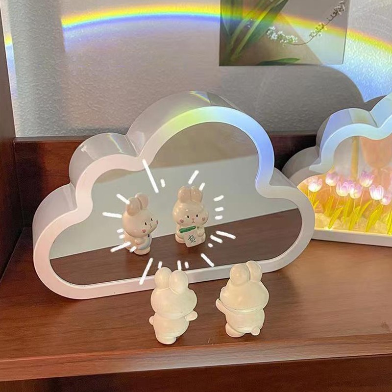 Tulip Night Lamp DIY Material Cloud Tulips Night Lamp Decorative Mirrors Photo Frame LED Table Lights Korean Creative Desk Bedroom Handmade Birthday Gifts - Image 6