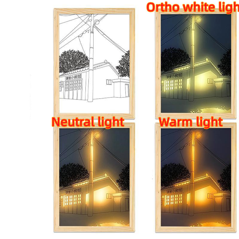 Illuminated Picture LED Decorative Light Painting Bedside Picture Style Creative Modern Simulate Sunshine Drawing Night Light Gift - Image 11