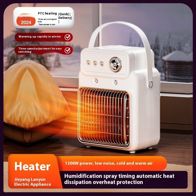 1200W 2 In 1 Efficient Room Heater Humidifying Table Heater Overheating Protections Heater Indoor Heater Suitable For Offices - Image 10