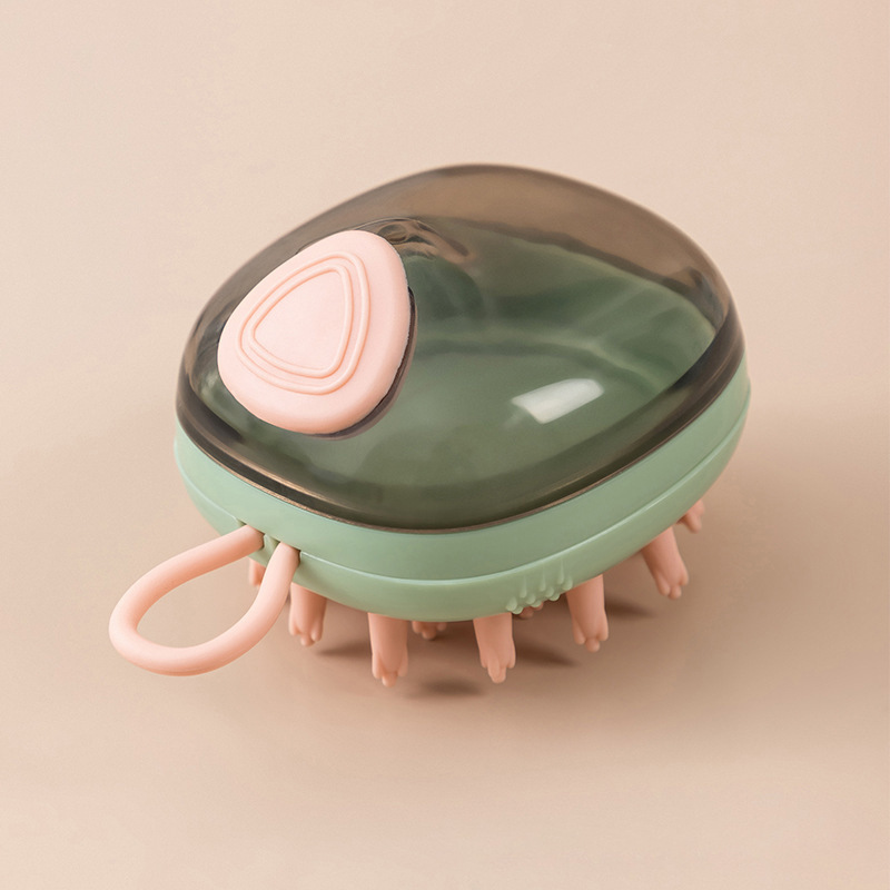 New 2 In 1 Pet Cat Dog Cleaning Bathing Massage Shampoo Soap Dispensing Grooming Brush Pets Supplies - Image 3