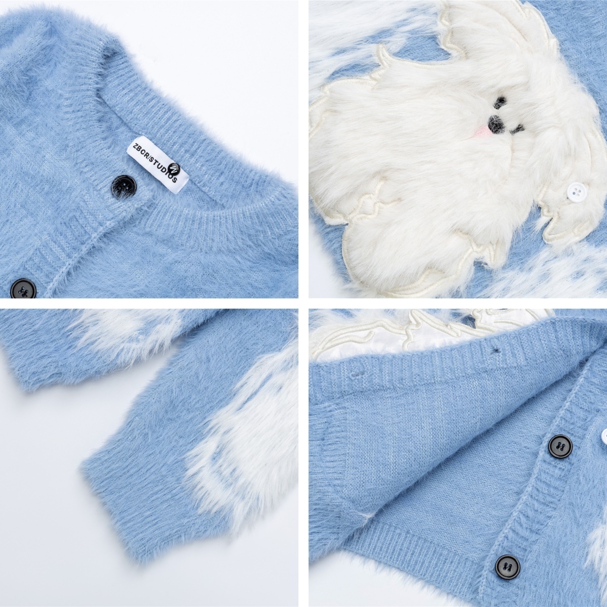 American-style Cartoon Sweater Cardigan For Men And Women - Image 6