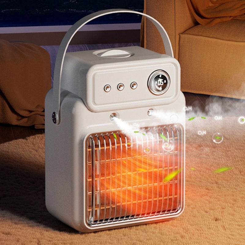1200W 2 In 1 Efficient Room Heater Humidifying Table Heater Overheating Protections Heater Indoor Heater Suitable For Offices - Image 6