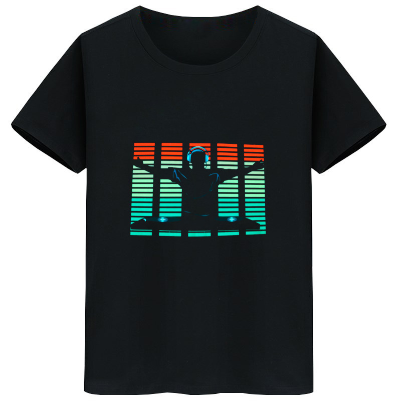 LED-lit Short-sleeve T-shirt Shirt - Image 10