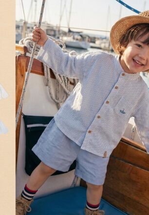 Breathable Casual Striped Pure Cotton Shorts