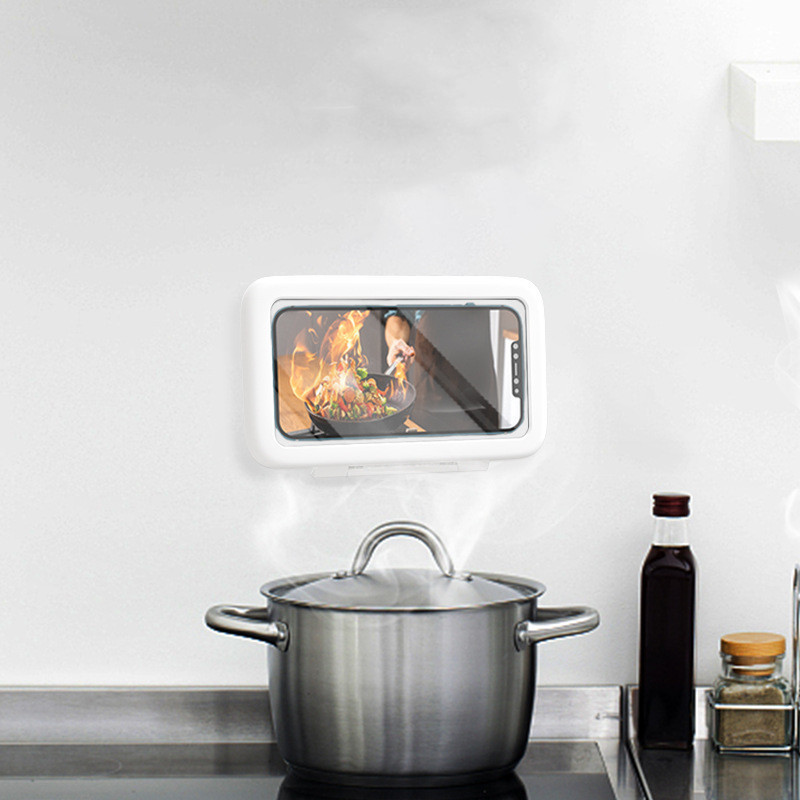 Shower Phone Box Bathroom Waterproof Phone Case Seal Protection Touch Screen Mobile Phone Holder For Kitchen Handsfree Gadget - Image 8